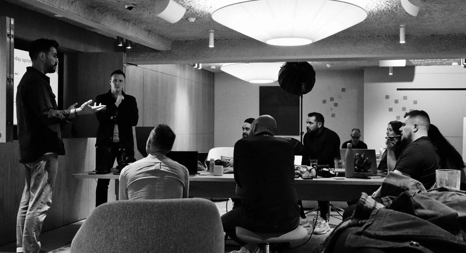 A DSX team running a HyperSprint session